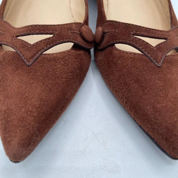 Tod's Women's Brown Suede Flats - Picture 3 of 10
